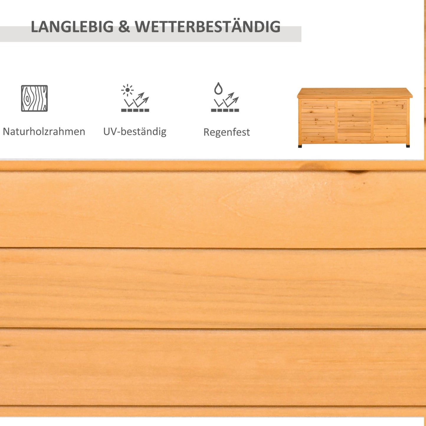 Gartenschrank Holz, Outdoor schrank, Gerätehaus, Gerätescharank, Gartenschrank, , Gelb, Outsunny, 5