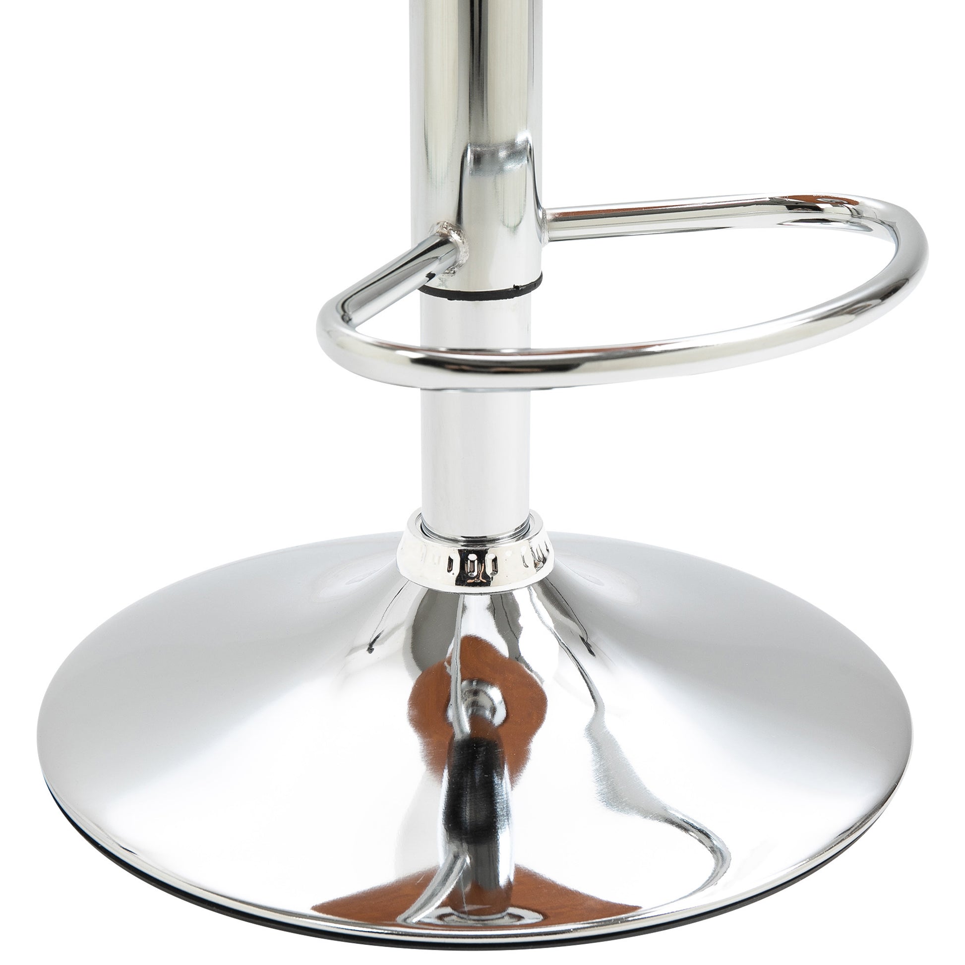 HOMCOM Barhocker höhenverstellbar Barhocker 2er set mit Fußstütze Barstuhl mit Rückenlehne Barhocker küche drehbar PU Schwarz
