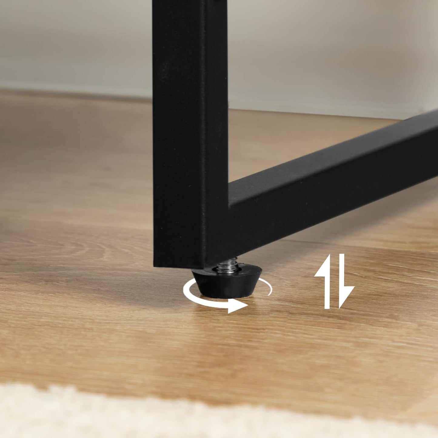 Schuhregal, 10 Ebenen, Schuhregal metall, 9 Netzablage für 32-40 Paar, Schuhregal Schmal Hoch, Braun-Schwarz, HOOBRO, 6