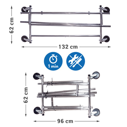 Kleiderständer stabil, Kleiderständer auf Rollen, Schwerlast Kleiderständer, Profi, Tatkraft Drogo , p