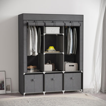Kleiderständer, Stoffschrank, Faltschrank, Stoff Kleiderschrank, kleiderschrank mit reißverschluss, kleiderschrank faltbar