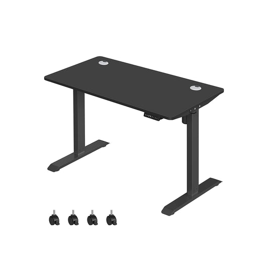 Höhenverstellbarer Schreibtisch Elektrisch, 60x120 cm, PC-Tisch, Standing desk, mit 3 Höhen, Schwarz, Songmics, 1