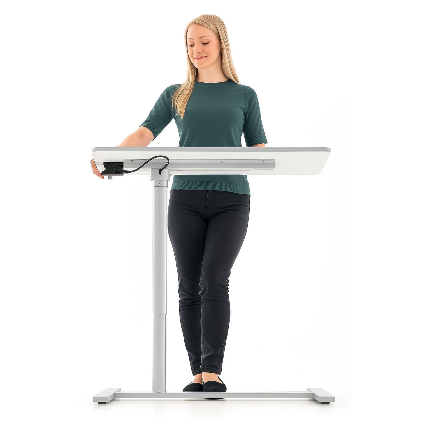 Laptoptisch, Laptoptisch Höhenverstellbar, Airlift, Laptoptisch Bett, Laptoptisch Sofa, mit Rollen, Tatkraft Relax