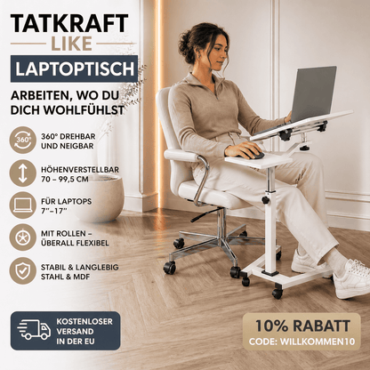 Laptoptisch, Laptoptisch Höhenverstellbar, Laptoptisch Bett, Laptoptisch Sofa, Laptop Table, Tatkraft Like,  laptoptisch kaufen, rabbat 10%