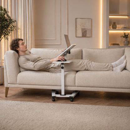 Laptoptisch, Laptoptisch Höhenverstellbar, Laptoptisch Bett, Laptoptisch Sofa, Laptop Table, mit Rollen, Tatkraft Like,  laptoptisch kaufen, in bett