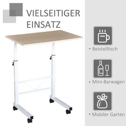 Laptoptisch, Laptoptisch Höhenverstellbar, Schreibtisch Schmal, HOMCOM, 6