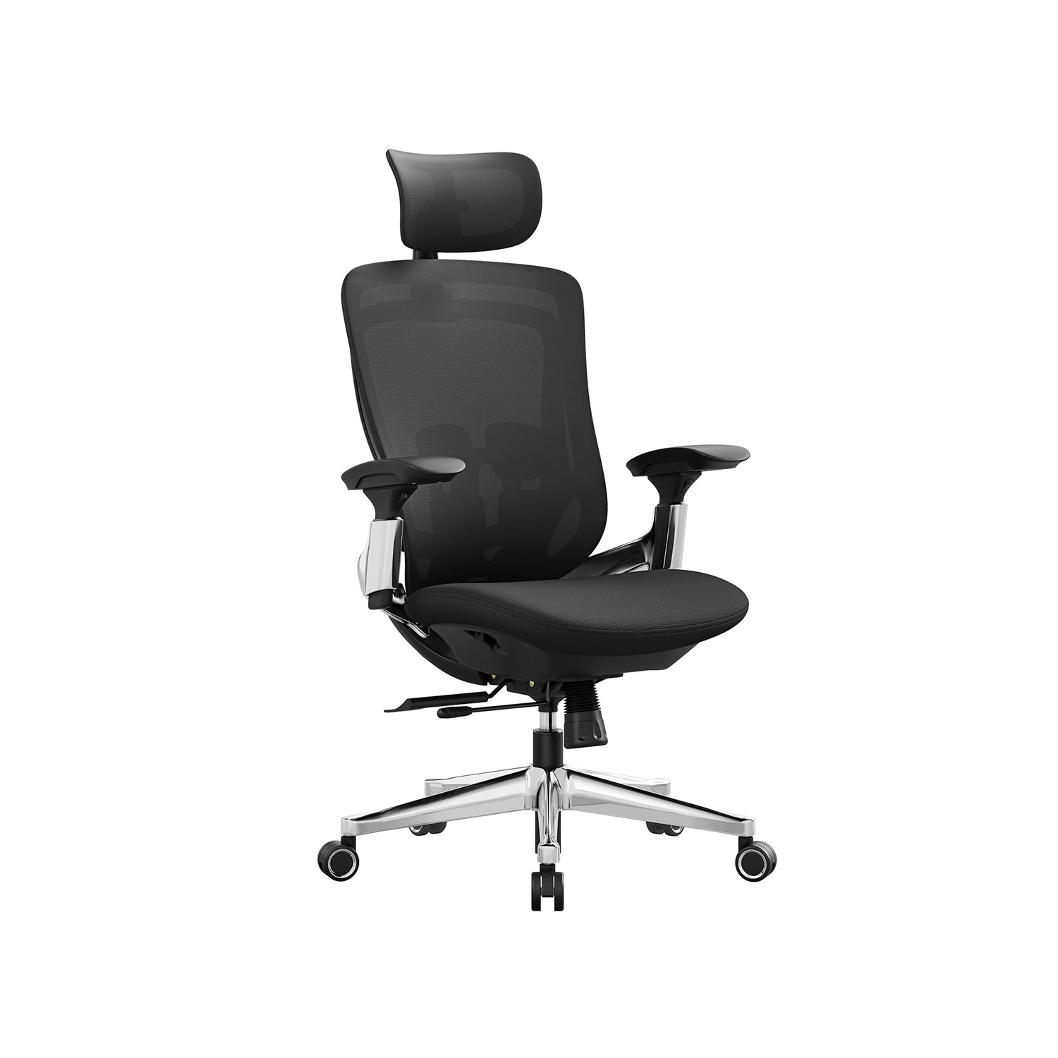 Bürostuhl, Schreibtischstuhl, Ergonomischer Bürostuhl, verstellbar, neigbare Rückenlehne, bis 150 kg, Schwarz, SONGMICS, 10