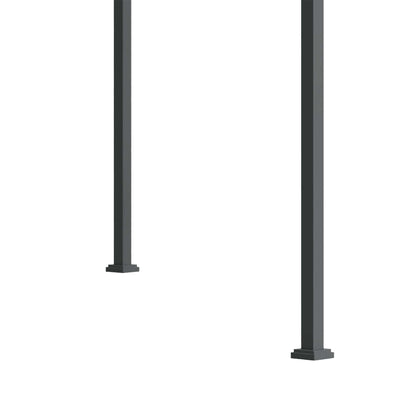 Pavillon, Pergola metall, Pergola Freistehend, Pergola Terrasse, Terrassenüberdachung mit Schiebedach, Schwarz+Grau, Outsunny, 5