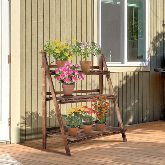 Pflanzenregal, Blumenständer, Blumentreppe, Pflanzentreppe, Outsunny