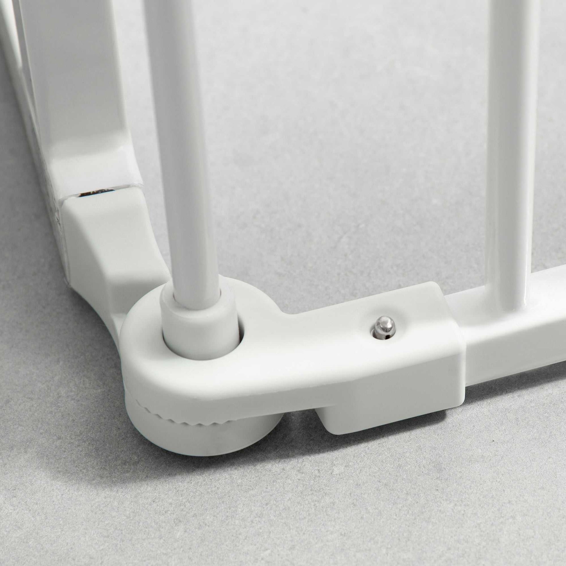 PawHut Welpenauslauf Welpengitter Freigehege Schutzgitter mit Tür flexibel klappbar 8 Paneele Weiß