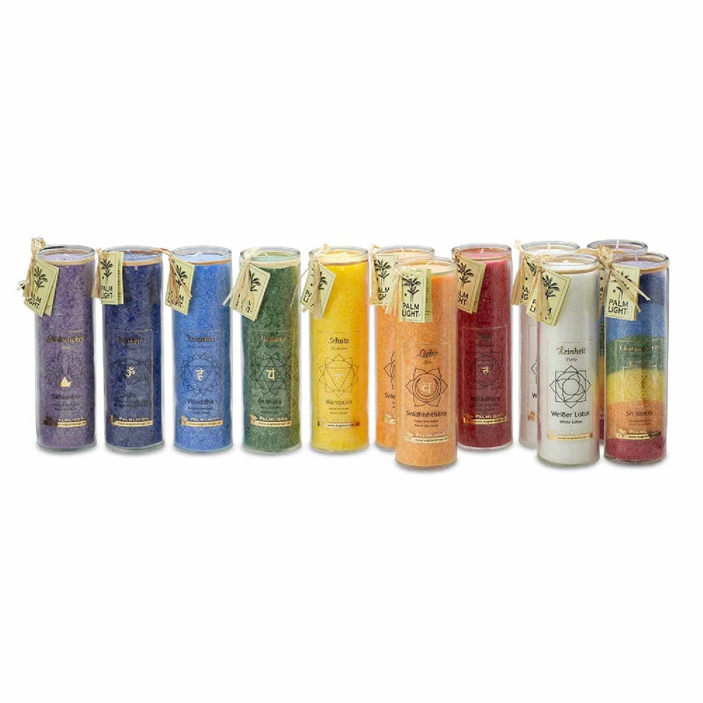 CHAKRA Kerzen 12 Stück