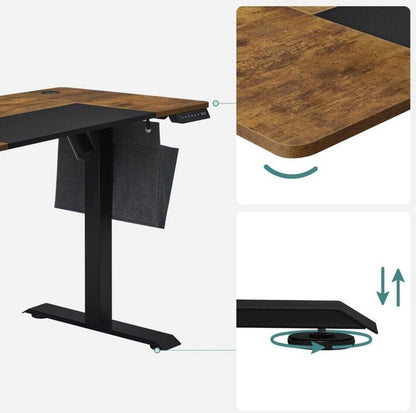 Schreibtisch, Schreibtisch Höhenverstellbar, Höhenverstellbarer Schreibtisch Elektrisch, Gaming Schreibtisch, Songmics, 8