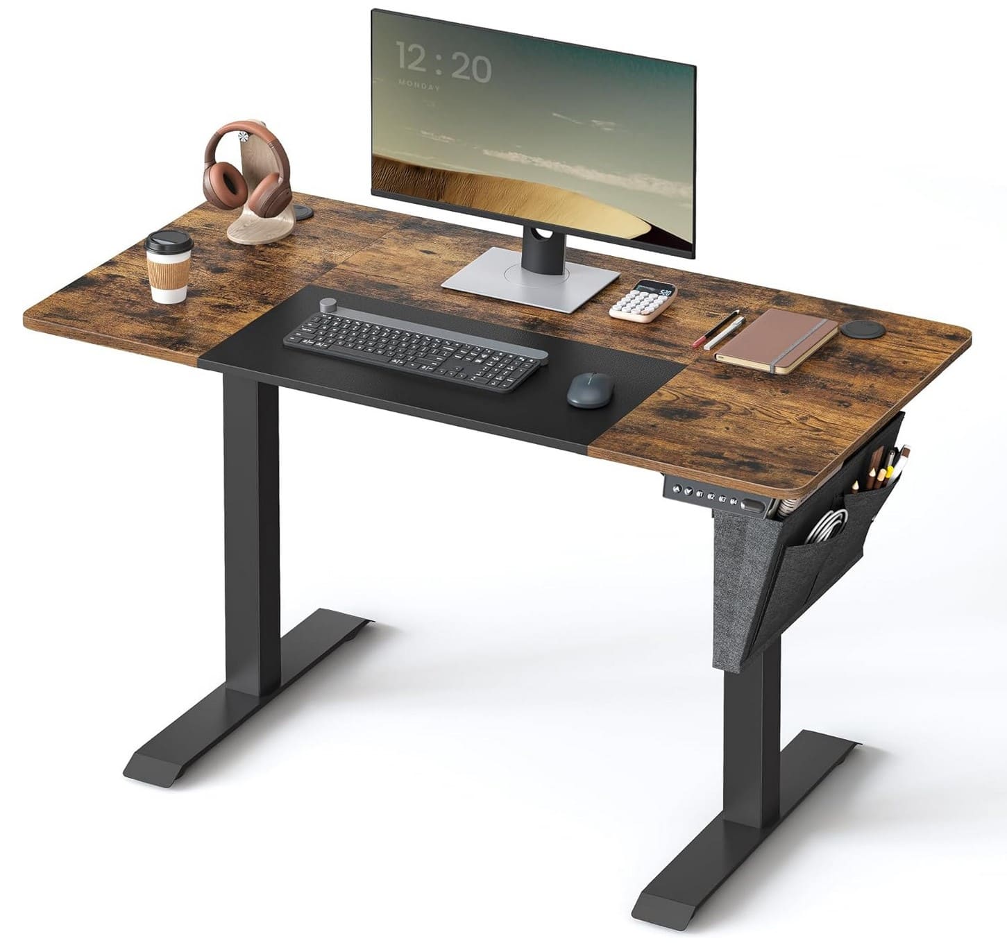Schreibtisch, Schreibtisch Höhenverstellbar, Höhenverstellbarer Schreibtisch Elektrisch, Gaming Schreibtisch, Songmics, 1