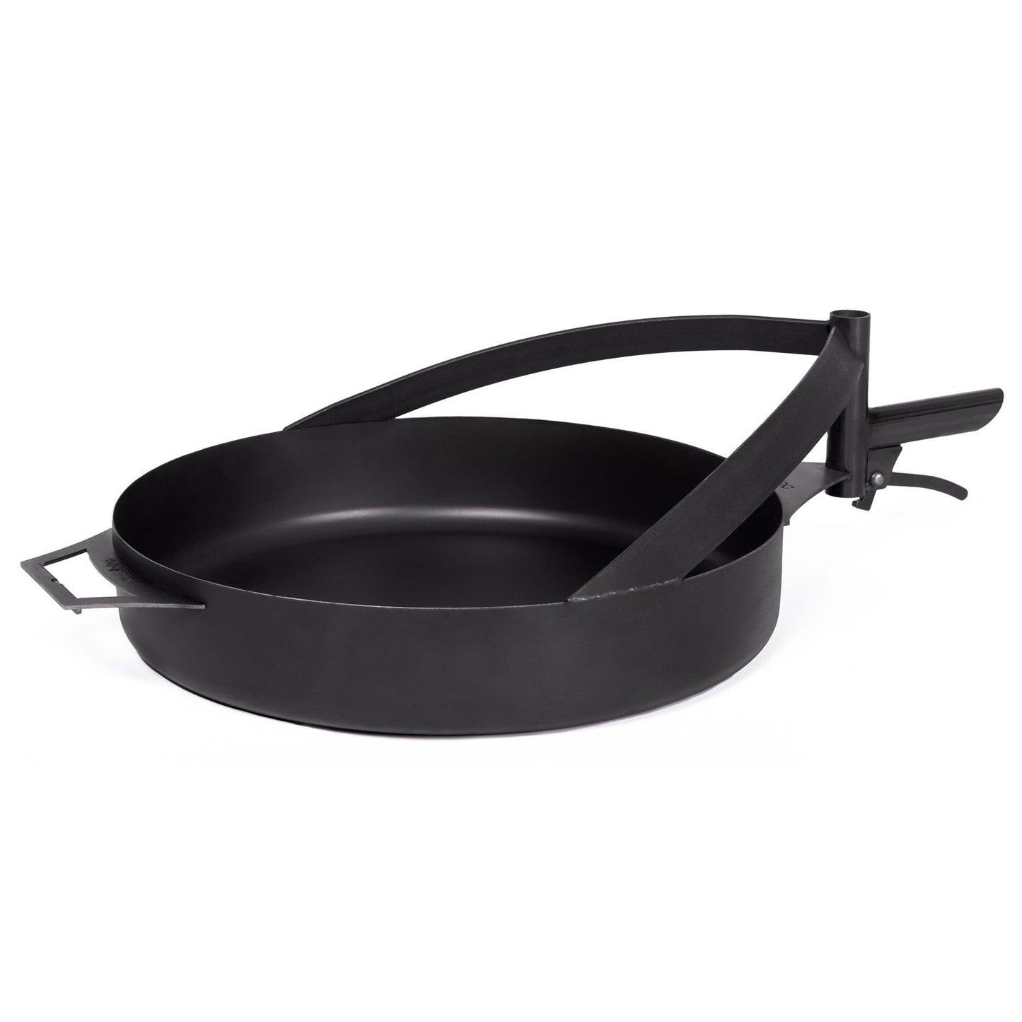 Pfanne aus natürlichem Stahl mit einem Griff für Feuerschale MONTANA X | Dia. 50 cm, Cook King