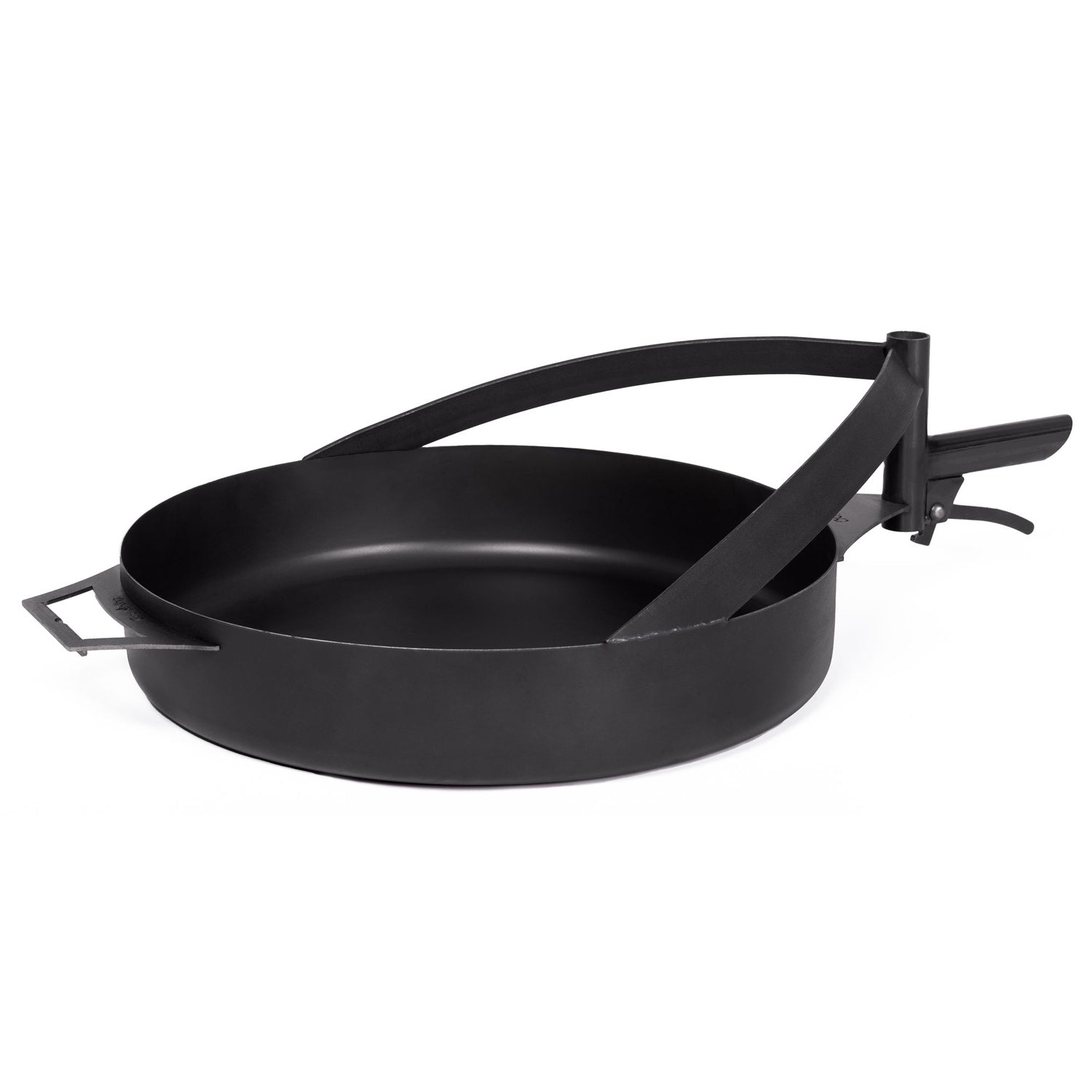 Pfanne aus natürlichem Stahl mit einem Griff für Feuerschale MONTANA X | Dia. 50 cm, Cook King