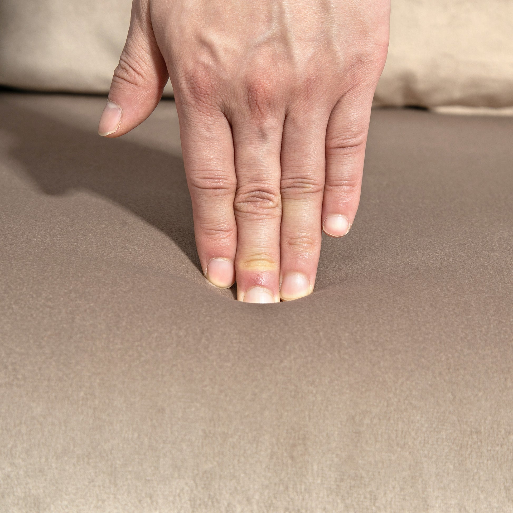 Schlafsofa, Schlafcouch, 2er Sofa mit Schlaffunktion, 102x73x81cm, mit fünffach verstellbarer Rückenlehne, Samt, HOMCOM, 8