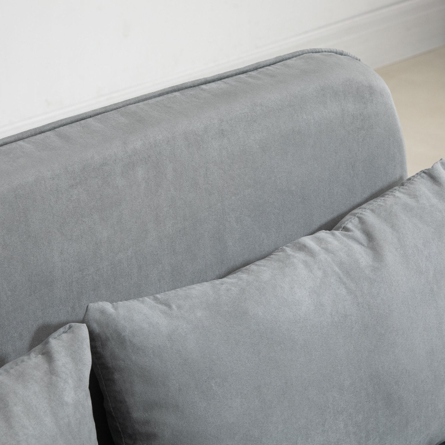 Schlafsofa, Schlafcouch, Couch mit Schlaffunktion, Sofa Bed, Zweisitzer Bettfunktion & Kissen, Verstellbares Sofa, HOMCOM, 8