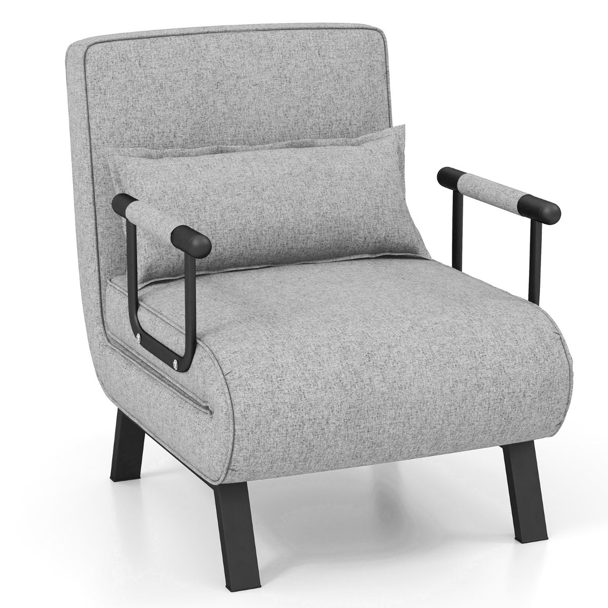 Schlafsofa, Sessel mit Schlaffunktion, Bettsessel, Cabrio-Schlafsofa, Klappsessel, Schlafcouch Sofabett, Costway