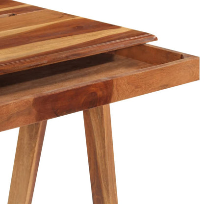 Schreibtisch, Computertisch klein, Schreibtisch mit Schublade, Schreibtisch Holz, 110x50x77 cm, Massivholz Akazie, vidaXL, 4