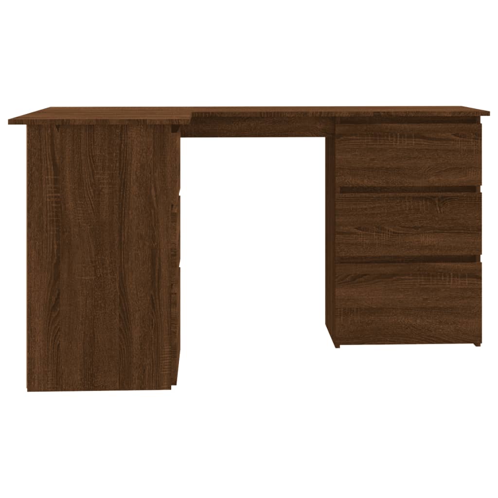Schreibtisch, Eckschreibtisch, Schreibtisch mit Schublade, L Schreibtisch, Schreibtisch Holz, Holzwerkstoff, vidaXL, 5