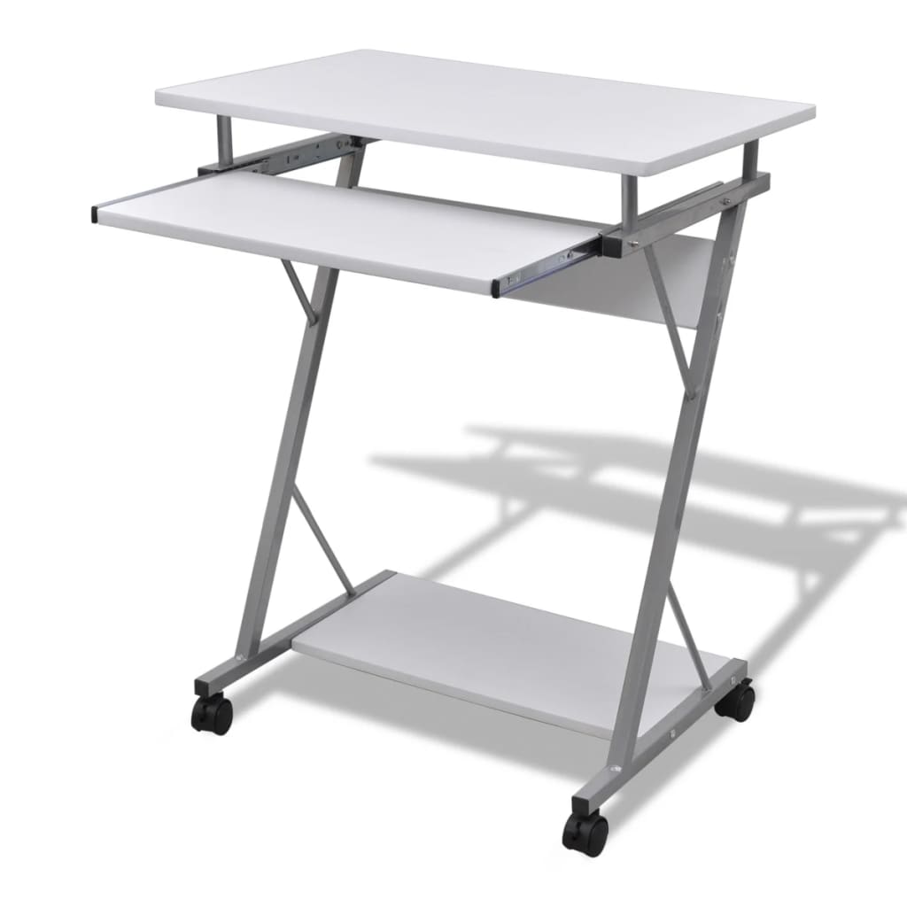 Schreibtisch, Kleiner Schreibtisch, Bürotisch, Laptoptisch, Schreibtisch Holz, Computerwagen, Costway, 1