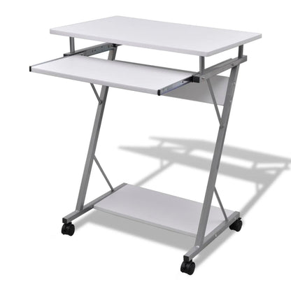 Schreibtisch, Kleiner Schreibtisch, Bürotisch, Laptoptisch, Schreibtisch Holz, Computerwagen, Costway, 1