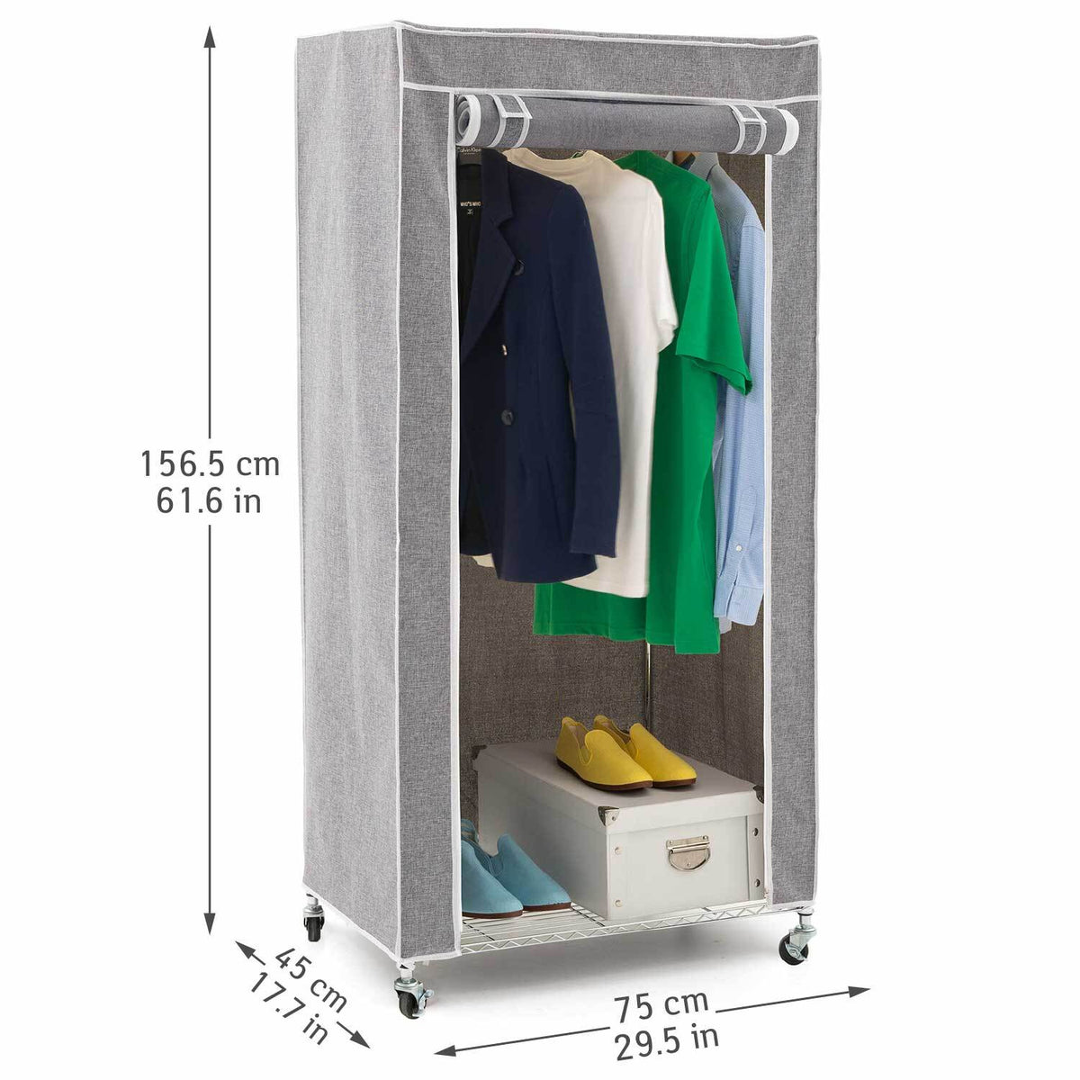 Schwerlast Faltschrank mit Rollen, bis 70 kg, Art Moon Buffalo –