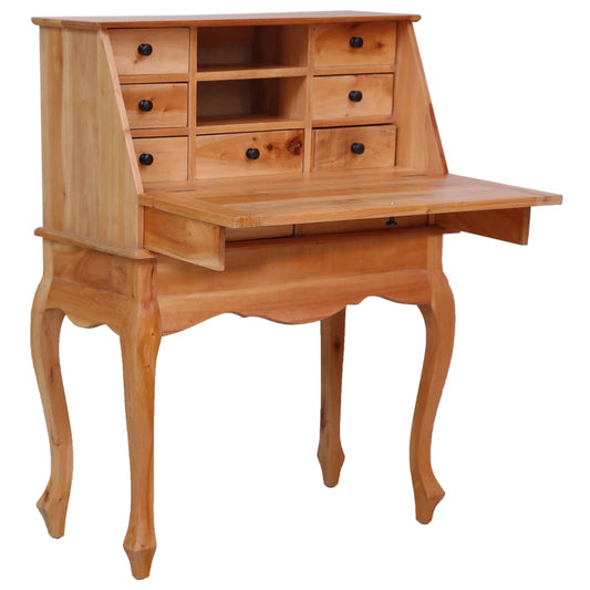 Sekretär, Kleiner Schreibtisch, Kleiner Sekretär, Holz, Massivholz Mahagoni, vidaXL , 1