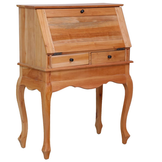 Sekretär, Kleiner Schreibtisch, Kleiner Sekretär, Holz, Massivholz Mahagoni, vidaXL , 2