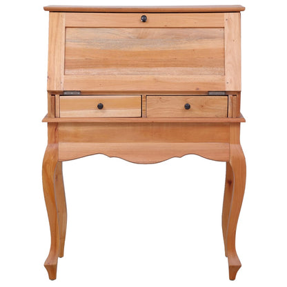 Sekretär, Kleiner Schreibtisch, Kleiner Sekretär, Holz, Massivholz Mahagoni, vidaXL , 3