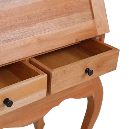 Sekretär, Kleiner Schreibtisch, Kleiner Sekretär, Holz, Massivholz Mahagoni, vidaXL , 5