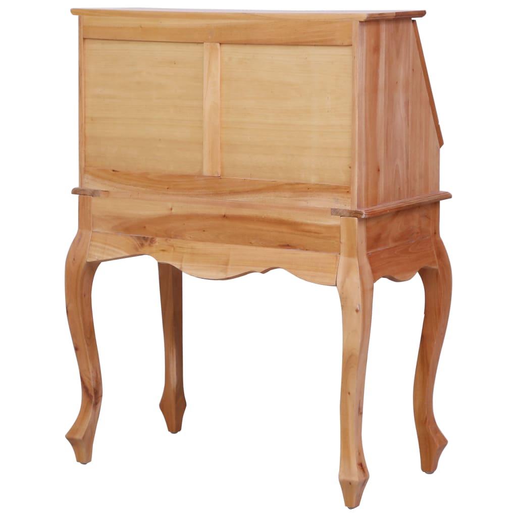 Sekretär, Kleiner Schreibtisch, Kleiner Sekretär, Holz, Massivholz Mahagoni, vidaXL , 7