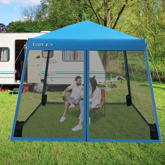 Faltpavillon, Faltpavillon 3x3, Gartenpavillon, Stabile zelte, Großes Überdachungszelt Partyzelt, Festzelt, zelt, Costway, 2