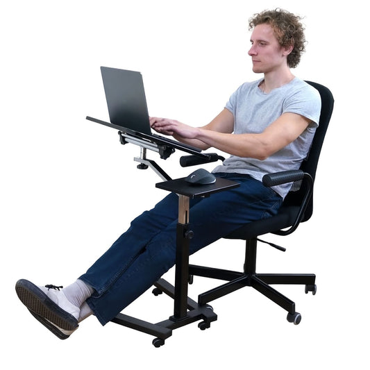 Laptoptisch, Laptoptisch Höhenverstellbar, Laptoptisch Bett, Laptoptisch Sofa, Laptoptisch mit Rollen, Tatkraft Joy, F