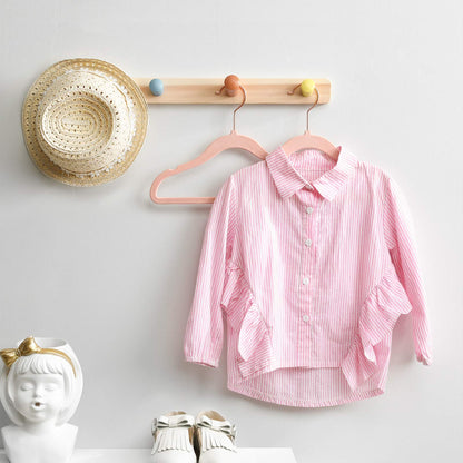 Kinderkleiderbügel, 50er Set, für Kinderkleidung, Samtbügel, Kleiderbügel platzsparend, Rosa, SONGMICS, 4