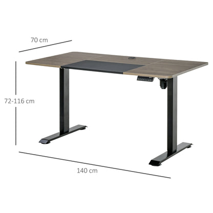 Höhenverstellbarer Schreibtisch Elektrisch, PC Tisch, Computertisch, Schreibtisch höhenverstellbar, PC Schreibtisch, Vinsetto, 1