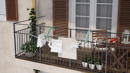 Wäscheständer Platzsparend, Wäscheständer Balkon, Flügelwäschetrockner, Colombo BALCONY 18, 3