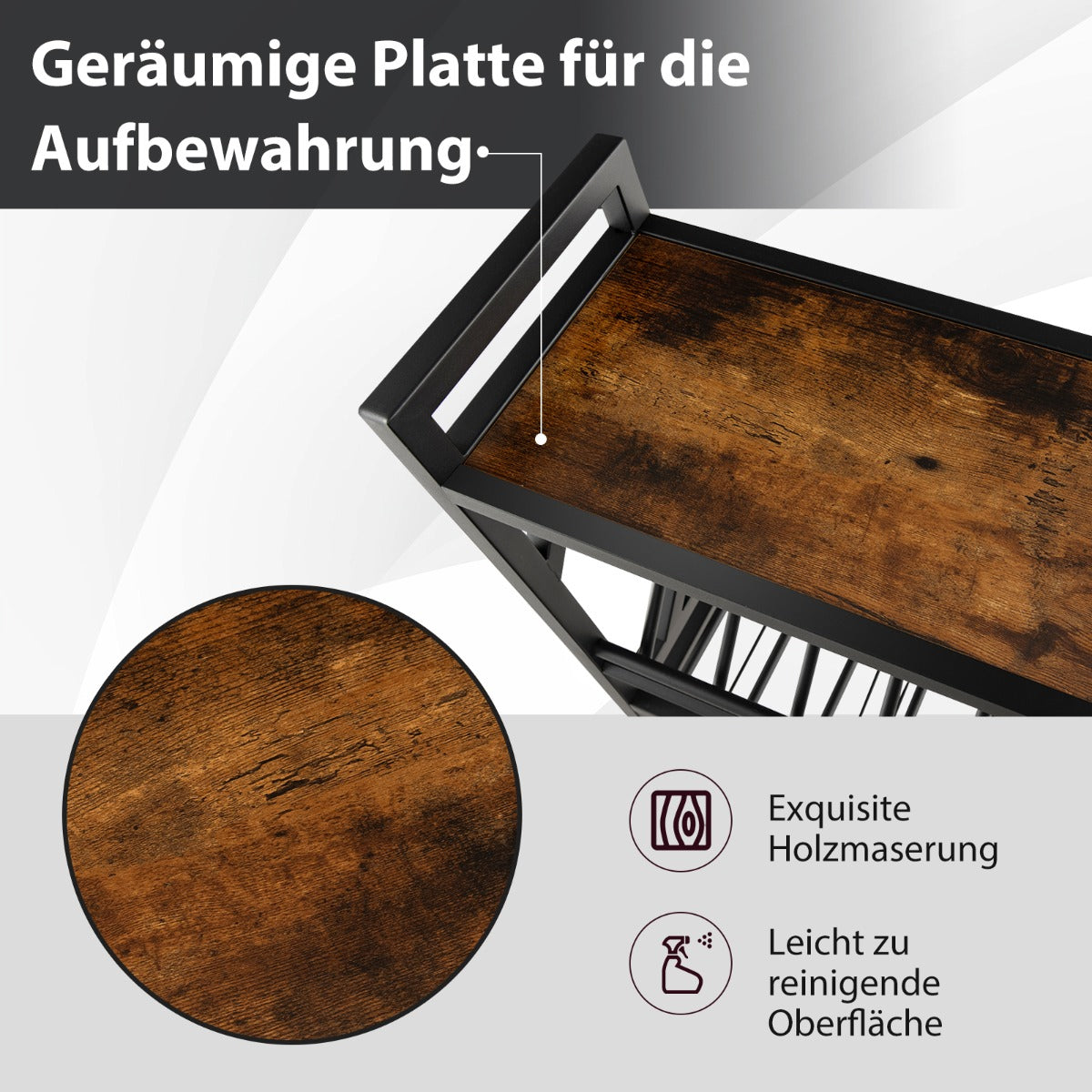 Weinregal, Flaschenregal, Wand Weinregal, mit 2 Ebenen, Weinflaschenregal mit 3 Reihen, Costway, 5