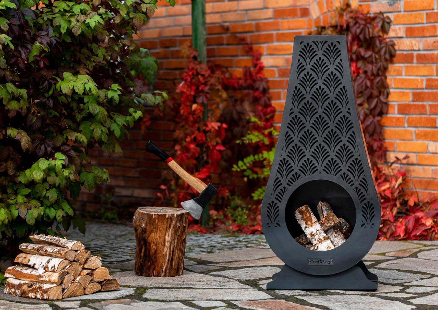 Gartenofen ANKARA, Outdoorgrill, Gartenkamin, Outdoor-Küchenofen, Garten-Kamin, Zeltofen Gartenofen, Handgemachte Qualität, 2