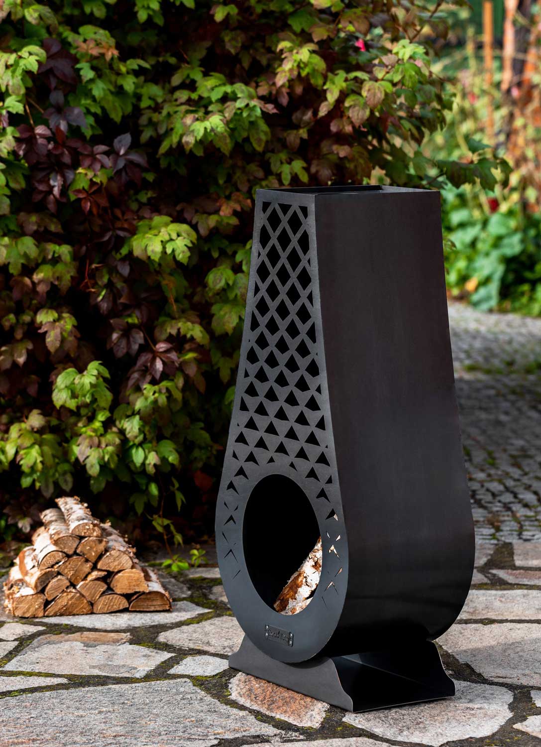 Gartenofen AVANGARDO, Outdoorgrill, Gartenkamin, Outdoor-Küchenofen, Garten-Kamin, Zeltofen Gartenofen, Handgemachte Qualität, 1