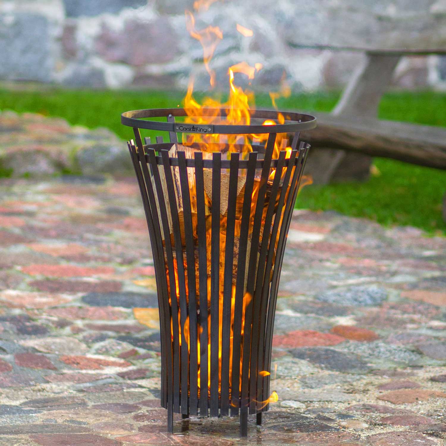 Feuerkorb „FLAME“, Feuerkörbe, Terrassenofen, Grill-Feuerkorb, Feuerschale, Handgemachte Qualität, 4