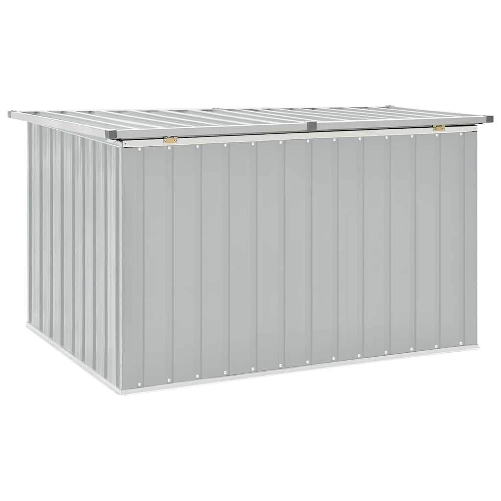 Gartenbox Metall, Gartenbox xxl, 149x99x93 cm, Aufbewahrungsbox garten, Werkzeugkasten, Verzinktem Stahl, Grau, vidaXL, 3