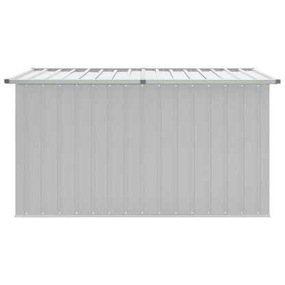 "Gartenbox Metall, Gartenbox xxl, 171x99x93 cm, Aufbewahrungsbox garten, Werkzeugkasten, Verzinktem Stahl, Grau, vidaXL, 3