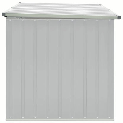 Gartenbox Metall, Gartenbox xxl, 171x99x93 cm, Aufbewahrungsbox garten, Werkzeugkasten, Verzinktem Stahl, Grau, vidaXL, 4