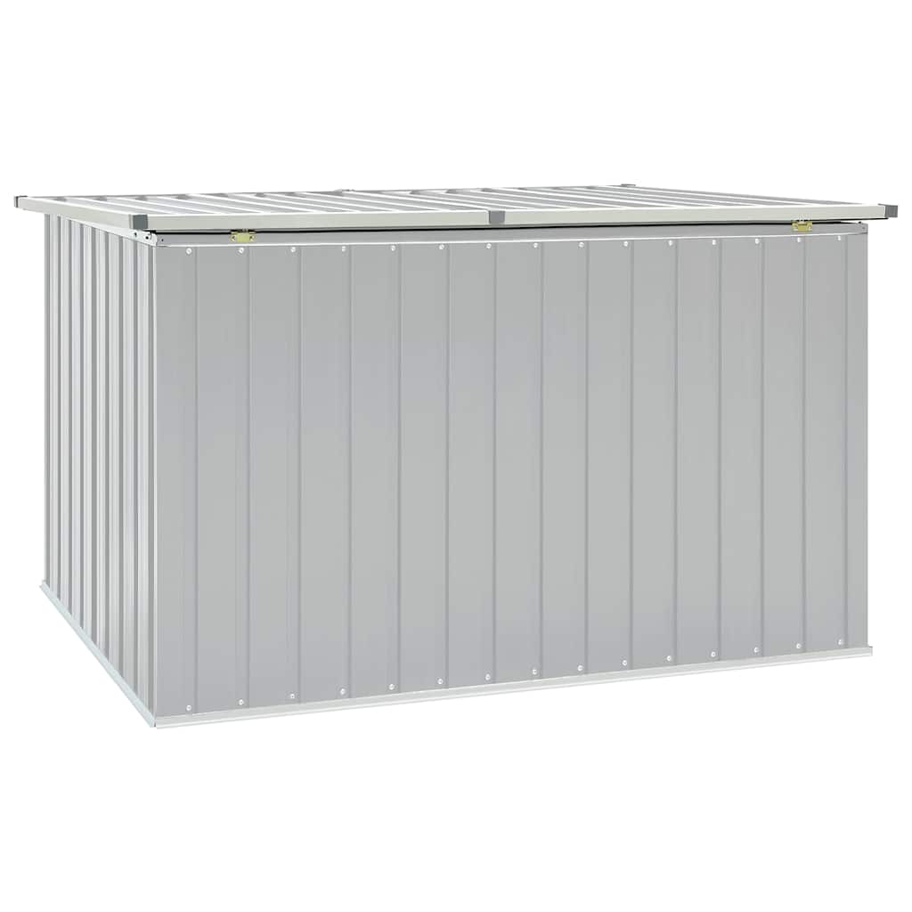 Gartenbox Metall, Gartenbox xxl, 171x99x93 cm, Aufbewahrungsbox garten, Werkzeugkasten, Verzinktem Stahl, Grau, vidaXL, 5