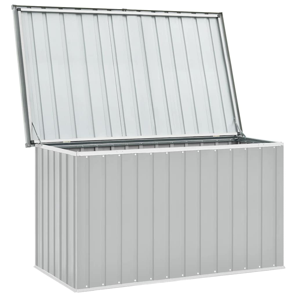 Gartenbox Metall, Gartenbox xxl, 149x99x93 cm, Aufbewahrungsbox garten, Werkzeugkasten, Verzinktem Stahl, Grau, vidaXL, 6
