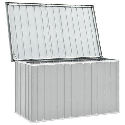 Gartenbox Metall, Gartenbox xxl, 149x99x93 cm, Aufbewahrungsbox garten, Werkzeugkasten, Verzinktem Stahl, Grau, vidaXL, 6