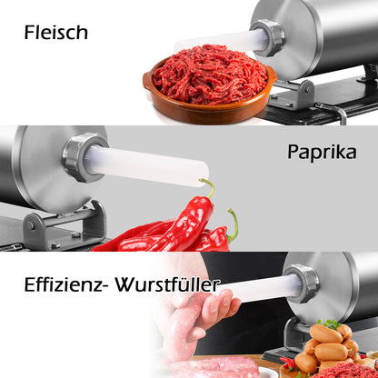 Wurstfüller, Wurstmaschine, Wurstfüller Manuell, 4,8L, Wurstfüllmaschine, Wurstspritze, Wurstpresse, Costway, 3