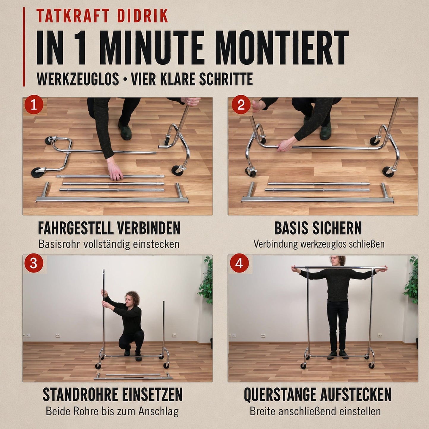 kleiderständer, kleiderstange auf rollen, kleiderständer stabil, schwerlast kleiderständer, Tatkraft Didrik, kleiderständer kaufen,  shem