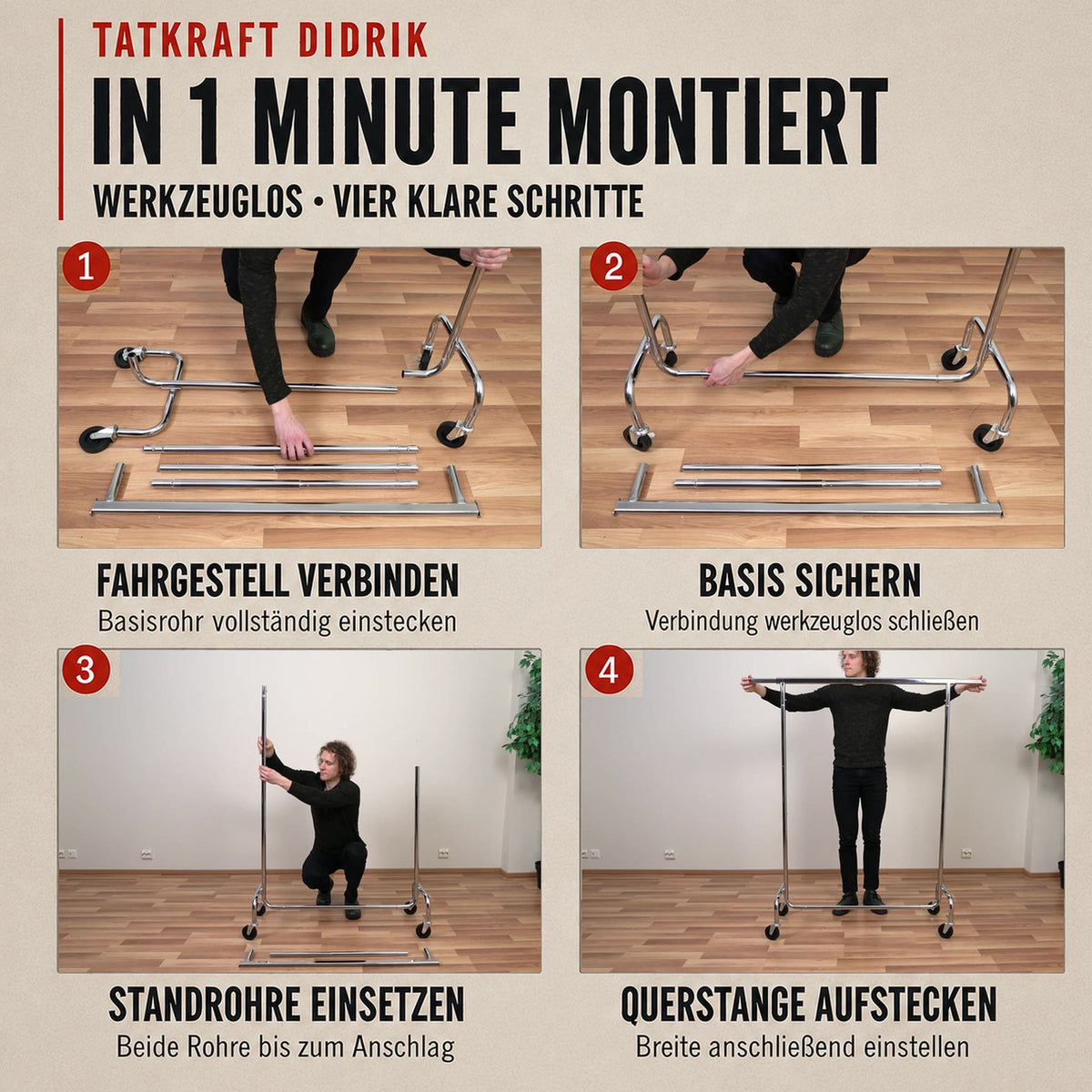 kleiderständer, kleiderstange auf rollen, kleiderständer stabil, schwerlast kleiderständer, Tatkraft Didrik, kleiderständer kaufen,  shem